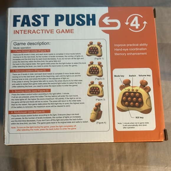 NWT! Fast Push Interactive Game - Picture 5 of 6